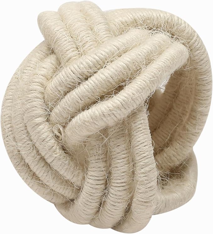 Artisan Handcrafted Cotton Napkin Rings Set of 50, Rustic Farmhouse Coastal - Image 9
