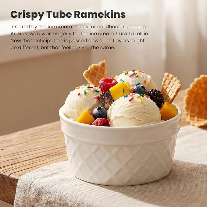 8 oz Ramekins, Suitable for Use in the Oven and Dishwasher | The stackable - Image 2