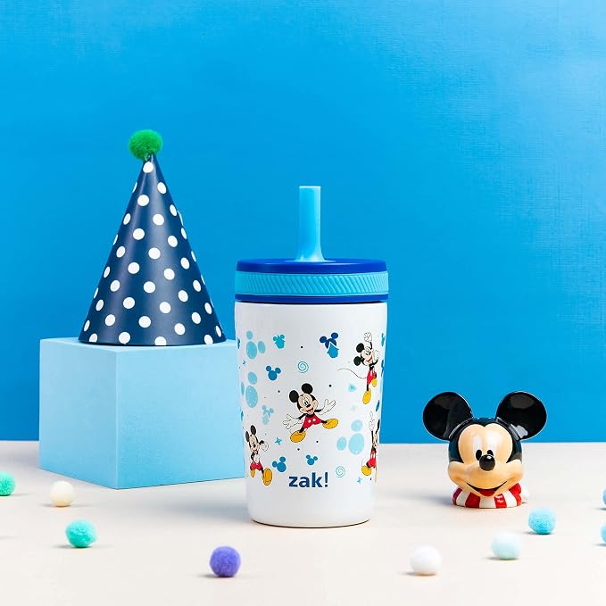 Zak Designs Disney Mickey Mouse Kelso 12oz Leak-Proof Toddler Straw Cup - Image 2