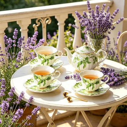 Vintage Floral Tea Cup and Saucer Set - Image 5