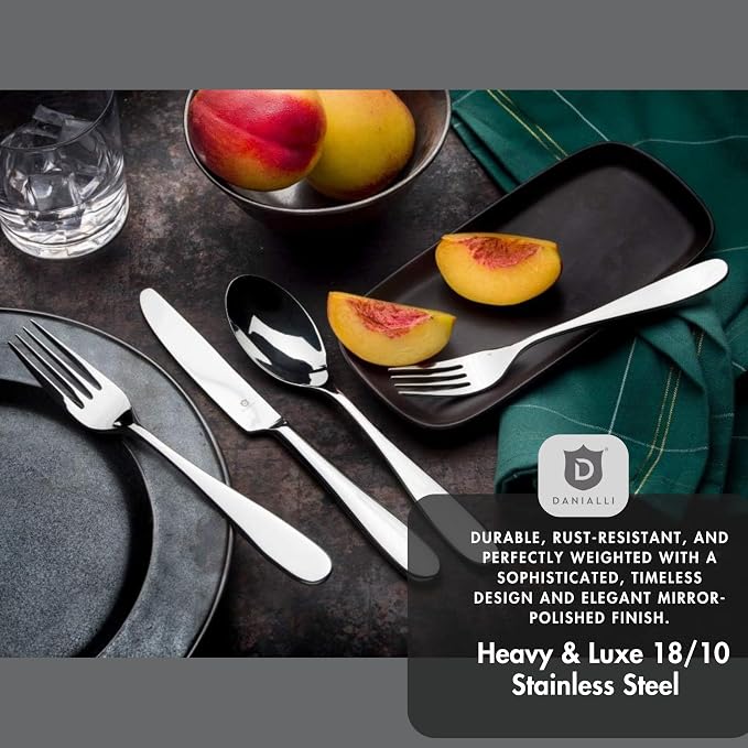 Silverware Set for 4 – 18/10 Stainless Steel Flatware, Mirror Finish, - Image 7