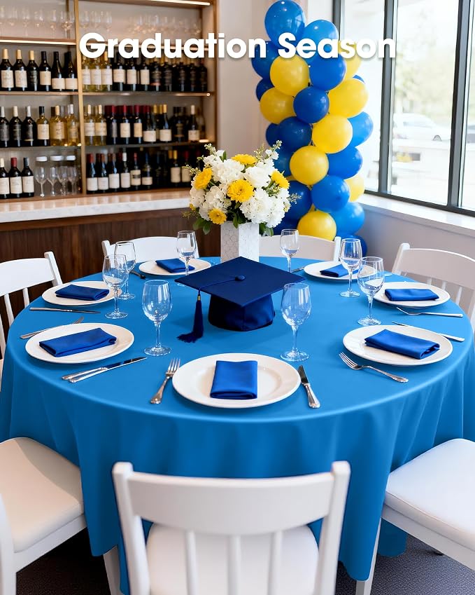 Pureegg Plastic Table Cloth Disposable 12 Pack, Graduation Decorations Class of - Image 7