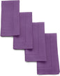 Solino Home Purple Linen Napkins Set of 4-100% Pure Linen Hemstitch Dinner Napkins 20 x 20 Inch for Winter, Valentines, Spring, Easter - Classic Hemstitch