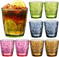 KISEER 8 Pack 12oz Plastic Colors Reusable Drinking Glasses Tumblers by KISEER