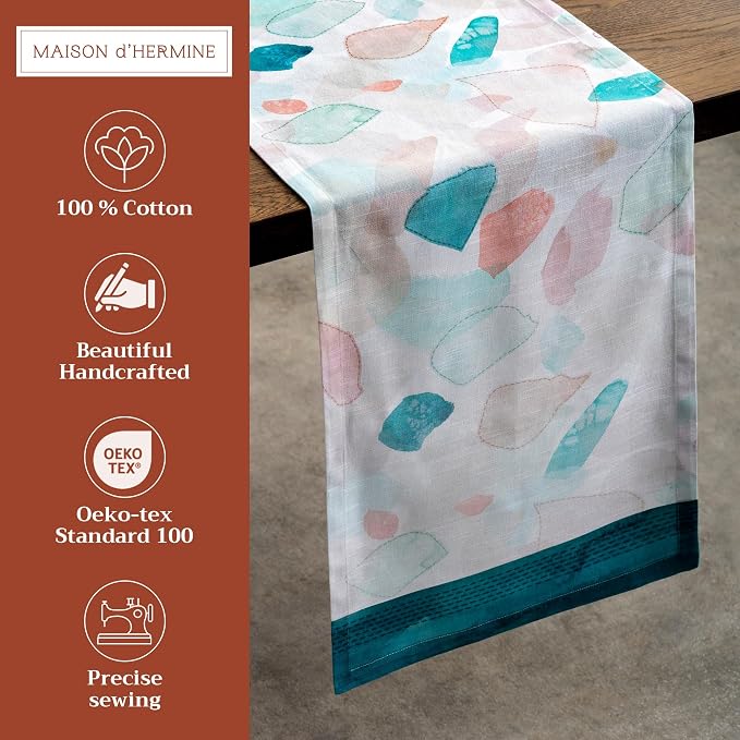 Maison d' Hermine Table Runner 100% Cotton 14.50" x 108" | Table Runners 108 - Image 2