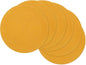 SHACOS 15 inch Round Braided Placemats Set of 6 Non Slip Washable Kitchen Table Place Mats Cotton Polyester Heat Resistant Table Mats for Home Wedding Dinner Party Table Decor, Mustard Yellow