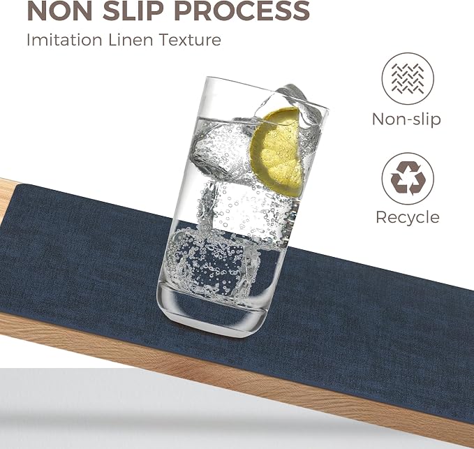 NCUE Vinyl Placemats Set of 4, Heat Resistant, Nonslip Faux Leather Waterproof - Image 3