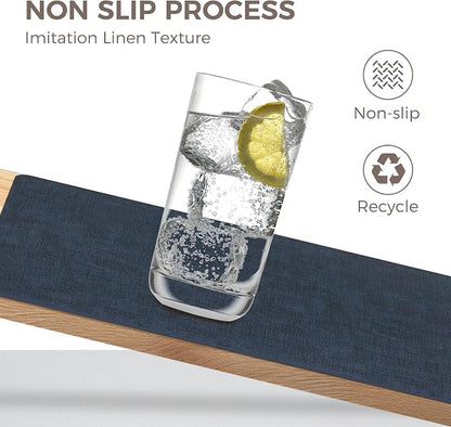 NCUE Vinyl Placemats Set of 4, Heat Resistant, Nonslip Faux Leather Waterproof - Image 3