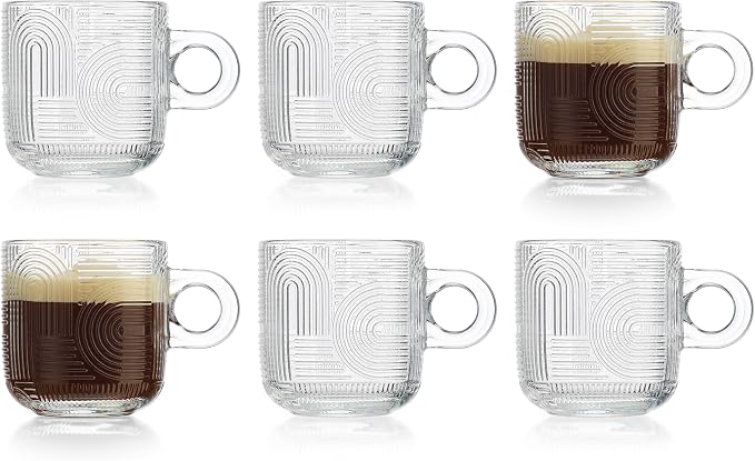 Vintage Ribbed Espresso Cups - Image 5