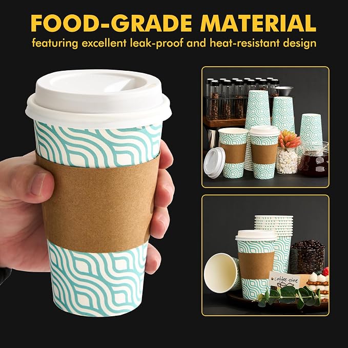 RACETOP 16 oz Paper Coffee Cups - Image 8
