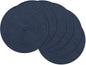 SHACOS Round Placemats Set of 6 Washable 15 inch Circle Polyester Woven Braided by SHACOS