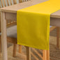 Encasa XO Table Runner, Cotton Canvas Dining Runner 13"x59" | Sunbeam Yellow by EncasaXO