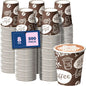 Fit Meal Prep 8 oz Coffee Cups 500 Count, Leak-Proof Hot Cup, Disposable Paper by FMPBRANDS