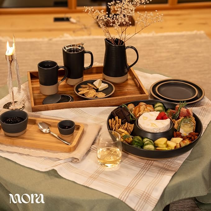 Mora Ceramics Tea Cup with Loose Leaf Infuser, Spoon and Lid, 12 oz, Microwave - Image 7