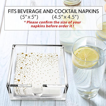 LotFancy Napkin Holder, Acrylic Cocktail Napkin Holder - Image 2