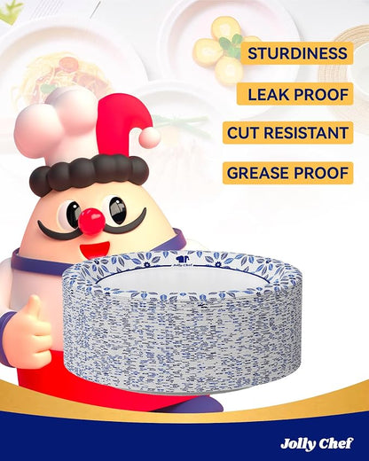 8.37 inch Disposable Paper Plates 140 Count Soak Proof, Cut Proof, Heavy Duty - Image 5