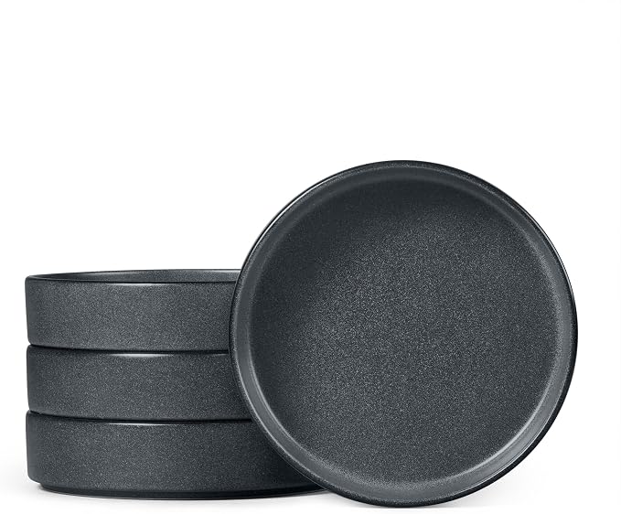 E-far Pasta Bowls Set of 4, 35oz Large Stoneware Bowl Plates | Reactive Glaze by E-far