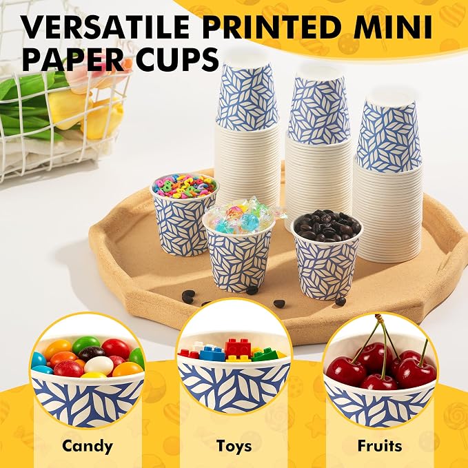 RACETOP 3 oz Bathroom Cups 100 Pack, Small Paper Cups, Disposable, Mini - Image 6