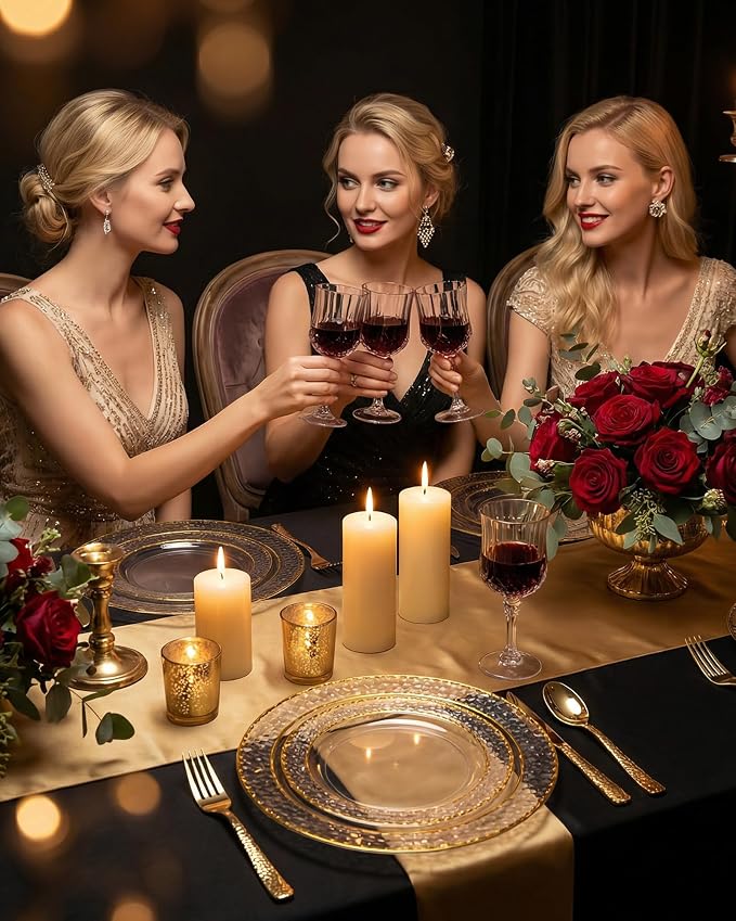 Ciaell 24 Pack Plastic Wine Glasses - Image 6