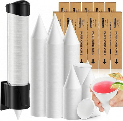 Roshtia 2200 Pcs 4 oz Snow Cone Cups Disposable by Roshtia
