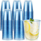 Ziliny 200 Pcs Disposable Stemless Glasses 12oz Crystal Plastic Wine Glasses by Ziliny