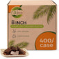 Raj Palm Leaf Plates [50-Pack] 8" Square Plates(8 CASES - 400 PACK) like Bamboo plates Disposable, Strong, Decorative Compostable Tableware for weddings, Lunch, Dinner, Birthday, Camping