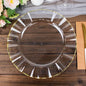 Efavormart 11" Dinner Plates – Set of 10 Plastic Clear Round Disposable Plates by efavormart
