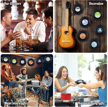 Retro Vinyl Record Coasters - Image 5