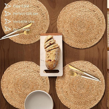 The Home Talk Jute Cotton Hand Woven Table Runner/Placemats - Image 8