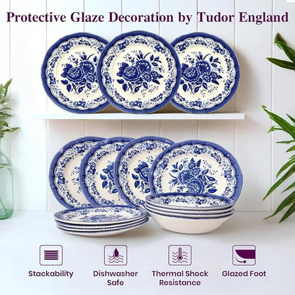 12-Piece Porcelain Dinnerware Set - Image 5
