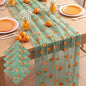 4 Pcs Orange Citrus Table Runners 29 x 70 Inch Glitter Fruit Orange Tangerine by Windkream