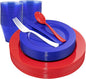 KIRE 150PCS 4th of July Plates & Red White Blue Disposable Plastic Silverware by KIRE