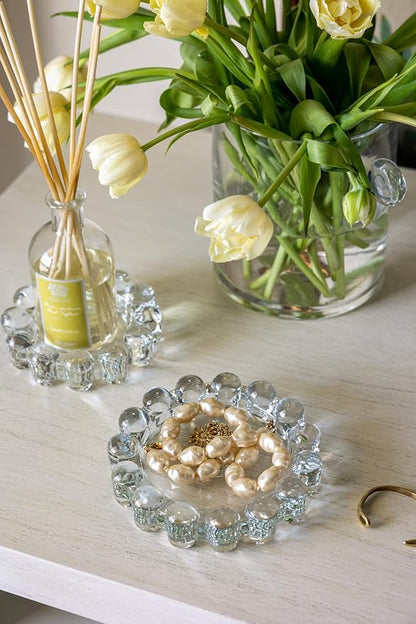 Home Collection Original Clear Glass Large Bubble Candle Dish | Votive and - Image 5
