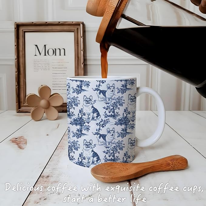 Chinoiserie Corgi Mug, Corgi Gifts - Image 3