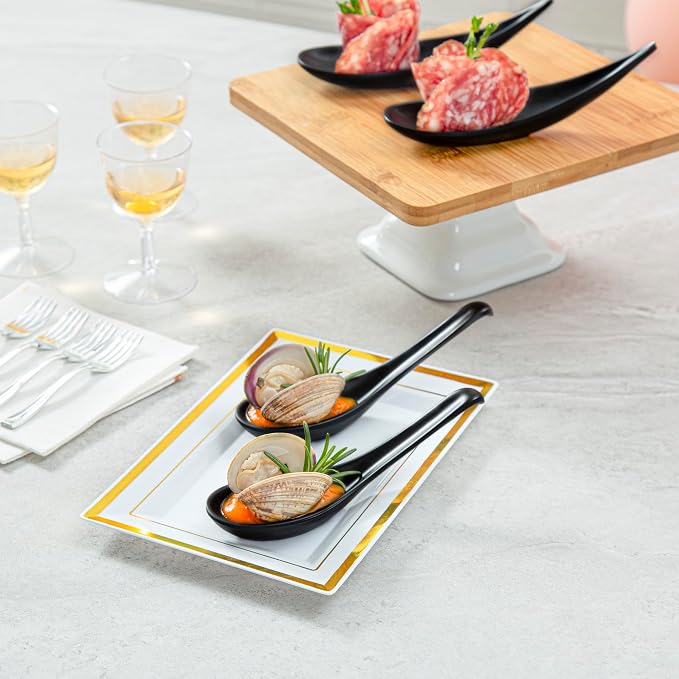 Restaurantware-Voga 4 Inch Tasting Spoons, 10 Dishwashable Appetizer Spoons - Image 4