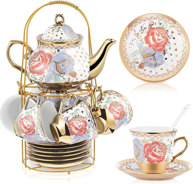 Zhehao 20 Pcs Porcelain Tea Set by Zhehao