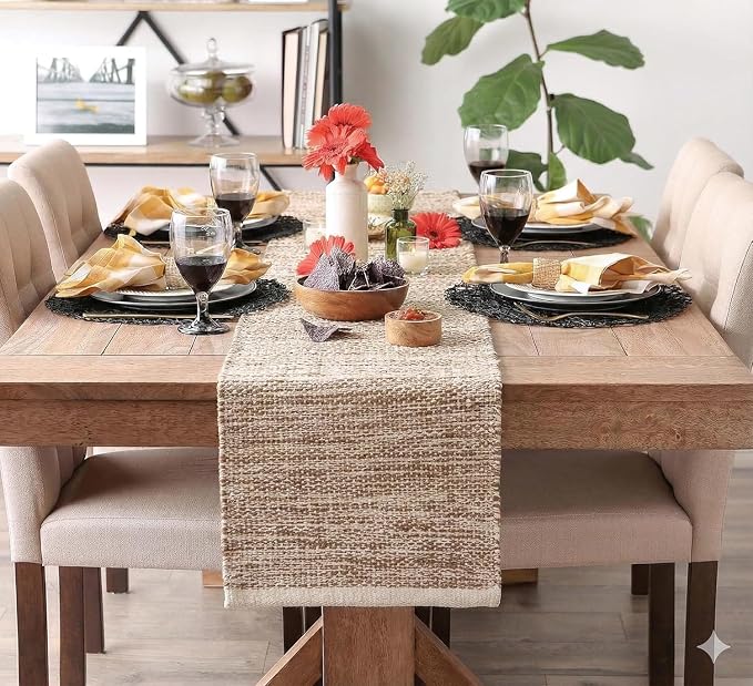 THE HOME TALK 4-6 Seater Table Runner|Stylish Console Décor by TheHomeTalk