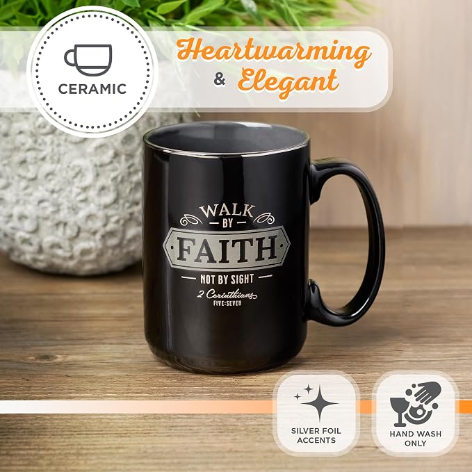 Christian Art Gifts Large Ceramic Bible Verse Coffee & Tea Mug - Image 4