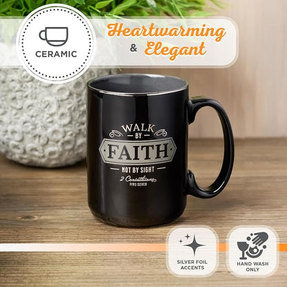 Christian Art Gifts Large Ceramic Bible Verse Coffee & Tea Mug - Image 4