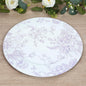 Efavormart 6 Pack Floral Acrylic Charger Plates in French Toile Pattern by efavormart