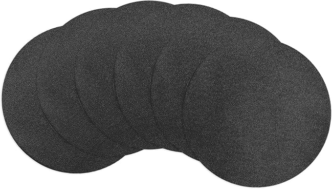 uxcell Round Drink Coasters Set of 6 Dual Sided Non-Slip Non-Stick Waterproof by uxcell