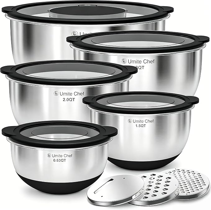 Mixing Bowls with Lids Set by UmiteChef