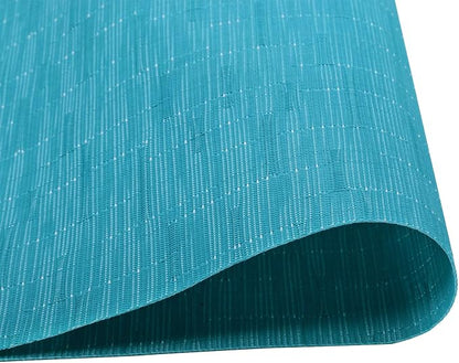 SHACOS Placemats Set of 8 Woven Vinyl Place Mats - Image 2