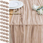 Cheesecloth Table Runner 10FT 12Pcs Nude Pink Boho Gauze Sheer Runners | Cheese by Xiomot