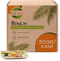 Raj Palm Leaf Plates [50-Pack] 8" Square Plates(40 Cases - 2000 PACK) like Bamboo plates Disposable, Strong, Decorative Compostable Tableware for weddings, Lunch, Dinner, Birthday,Outdoor