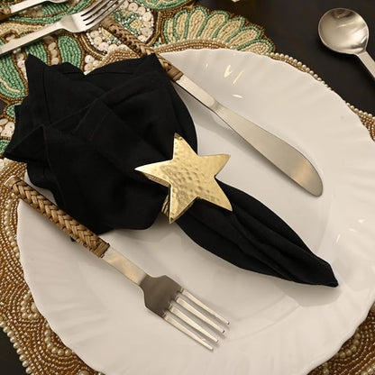 Star Napkin Holders, Durable Aluminum Napkin Rings Set of 8 - Image 5