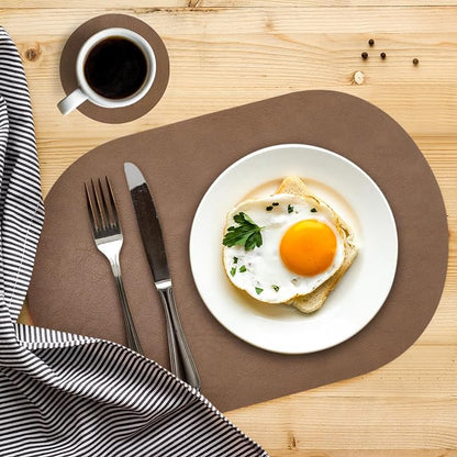 Faux Leather Placemats Set of 6 - Image 3