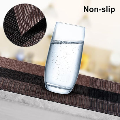 Aofmee Placemats, Heat Resistant Place Mats Set of 6, Washable PVC Table Mats - Image 4