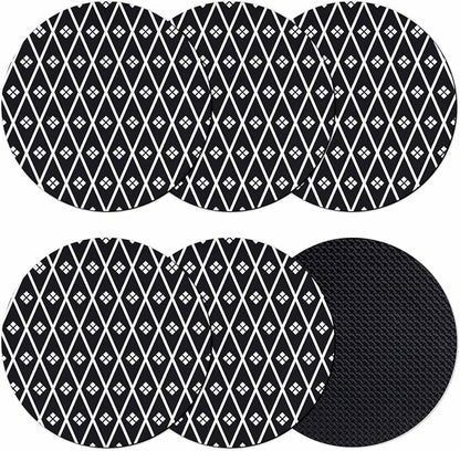 Minimalist Art Coasters Set of 6, Absorbent Coasters by Unknown