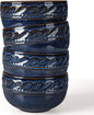 Small Bowls Set of 4, 12 oz Ceramic Embossment Dessert Bowls, Bowl by Artena